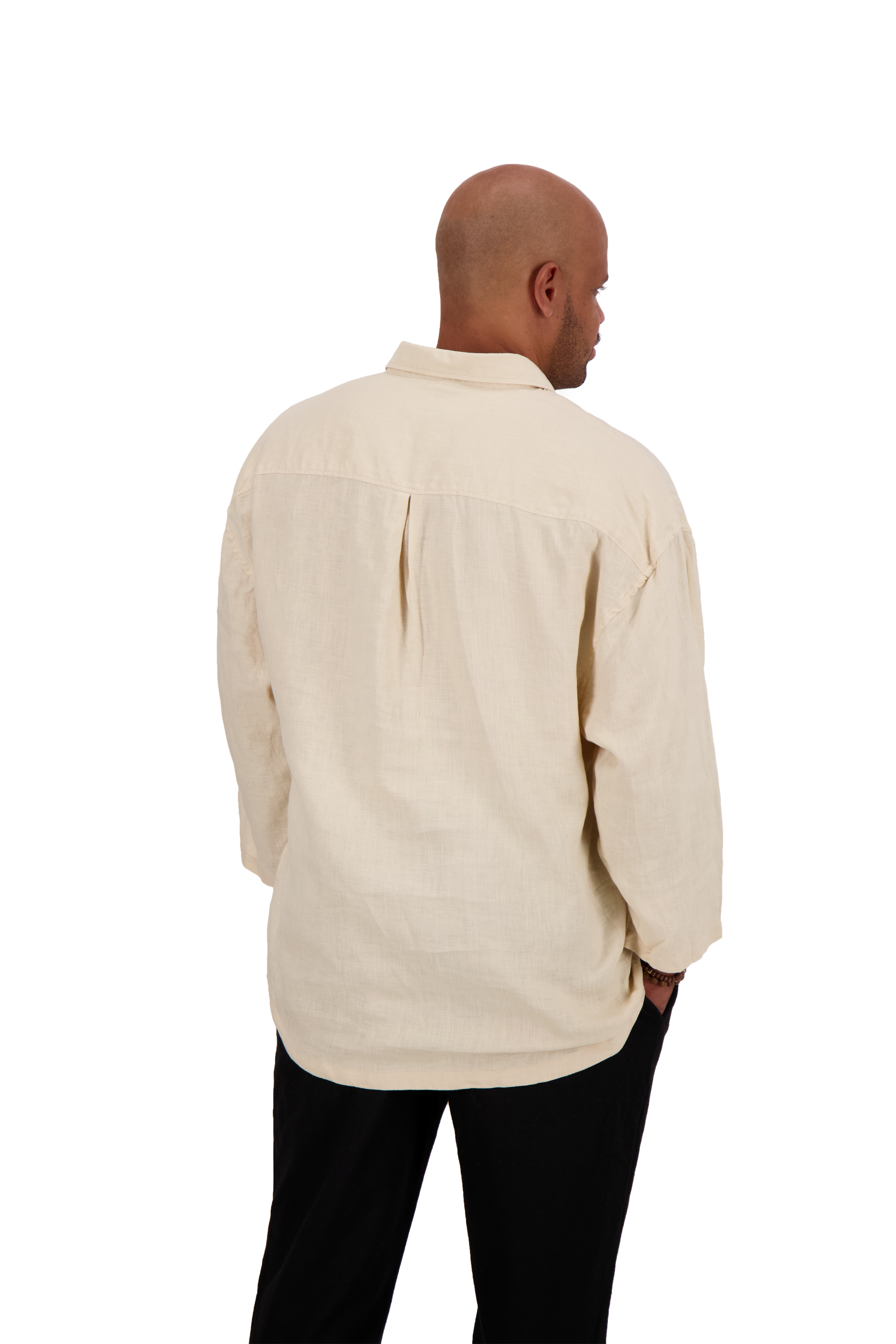 Nomadik MOJAVE: Desert Elegance 100% linen Hybrid-Shirt